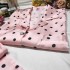 VS pink polka dot senior suave y agradable para la piel ropa de dormir para mujer de manga larga