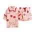 Shorts de manga corta Pijamas de algodón para damas lindos para el verano