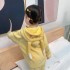 Juego de pijamas de franela neutra bordada de dibujos animados para niños