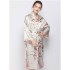 Nuevo Thin Ice Silk Milan Bata de impresión Fresh and Sweet Night Gown Womens Long Spring Summer Home Dress