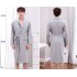 Bata de noche de impresión para hombres Bata de baño de Kimono de 100% algodón Bata de manga larga Camisón de noche Primavera Otoño
