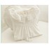 Camisón de algodón victoriano vintage para mujer, manga larga blanca, cuello redondo, encaje, volante, princesa, camisón, pijama de primavera