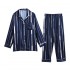 tallas grandes de seda de hielo ropa de dormir de manga larga simulación conjuntos de pijama de seda para hombres
