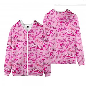 Barbie Princesse Barbie Mode Pull À Capuche Sweat-Shirt À Fermeture Éclair Barbie Pyjamas