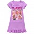 Pyjama Barbie poupée Barbie filles pyjama à manches courtes en soie glacée chemise de nuit pyjama Barbie vêtements de maison jupe