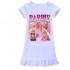 Pyjama Barbie poupée Barbie filles pyjama à manches courtes en soie glacée chemise de nuit pyjama Barbie vêtements de maison jupe