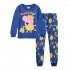 Peppa Pig Cartoon Pantalons à manches longues Pyjamas pour enfants Ensembles de pyjamas Peppa Pig