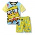 Ensemble pyjama fin à manches courtes Bob l'éponge, pyjama d'été Bob l'éponge pour enfants