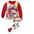 Pyjamas Super Mario à manches longues en coton de dessin animé Ensembles de pyjamas Super Mario