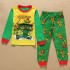 Pantalon d'été à manches longues pour enfants Pyjama Tortues Ninja Teenage Mutant