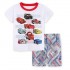 Ensemble de pyjamas à manches courtes Lightning Mcqueen de dessin animé Pyjamas Lightning Mcqueen de voitures