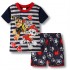 Pyjama Paw Patrol assorti, film Paw Patrol, T-shirt à manches courtes, pyjama pour enfants pour l'été