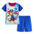 Pyjama T-shirt à manches courtes pour enfants Paw Patrol assorti pour l'été