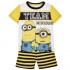 Le Buddies Minions T-shirt à manches courtes coton dessin animé ensemble de pyjamas Minions pyjama d'été pour enfants