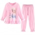 Pyjama Disney Elsa en pur coton, pyjama de dessin animé Elsa la reine des neiges, ensemble de pyjama princesse Elsa