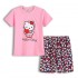 Hello Kitty Pj Set Pyjama d'été à manches courtes Hello Kitty assorti pour fille