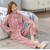 303 femme-Flanelle à carreaux rose 