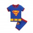 Pyjama d'été deux pièces à manches courtes pour garçons, pyjama Batman, ensembles de pyjama Superman