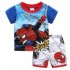 Pyjama d'été deux pièces Iron Man à manches courtes pour garçons, ensembles de pyjama Spider-man