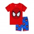 Pyjama Avengers Spiderman Short à manches courtes ensemble deux pièces pyjama pour garçon pyjama d'été Spider-man