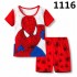 Marvel Summer Short à manches courtes Ensemble de pyjama deux pièces Pyjama pour garçon Pyjama Spider-man