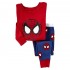 Pyjama en coton à manches longues pour garçons, costume de dessin animé pour enfants, vêtements de maison pour bébés, ensemble de super-héros Spider-Man