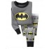 Pyjama Batman en coton à manches longues pour garçons, ensemble de dessins animés pour enfants, pyjama sur le thème Superman