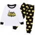 Pyjama Batman en coton à manches longues pour garçons, ensemble de dessins animés pour enfants, pyjama sur le thème Superman
