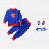 Superman Cape vêtements Halloween vêtements pour enfants garçon bébé automne Costume garçons pantalon Costume deux pièces ensemble