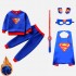Plus velours Superman Cape vêtements Halloween Costume pour enfants ensembles deux pièces