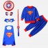 Superman Cape vêtements Halloween Costume pour enfants ensemble deux pièces