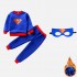 Plus velours Superman Cape vêtements Halloween Costume pour enfants ensemble deux pièces