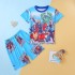 Pyjama Marvel pour enfants, Short d'été fin à manches courtes, super-héros, vêtements de maison pour garçons