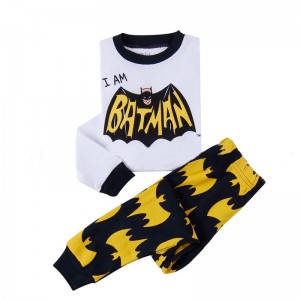 Ensemble de vêtements Batman Home pour enfants moyens et plus âgés Ensemble de pyjama Marvel