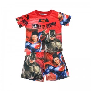 Ensemble de pyjama à manches courtes Marvel pour enfants Pyjamas Batman Pyjamas Superman pour garçons