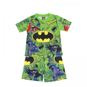 Ensemble de pyjama à manches courtes Marvel pour enfants Pyjama Batman pour garçons