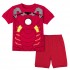 Pyjama Superman à manches courtes pour enfants Pyjama mince Iron Man pour garçons Ensembles de pyjamas Marvel en pur coton