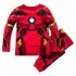 Vêtements pour enfants Iron Man en coton, vêtements de maison, costume pour enfants, pyjama Marvel