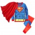 Pyjama Marvel Superman pour enfants, costume Batman + cape, ensemble trois pièces pour garçons