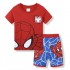 Vêtements de maison à manches courtes Spider-Man pour garçons, ensemble de pyjama Marvel pour enfants d'âge moyen