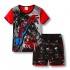 Spider-Man Marvel Pyjamas à manches courtes Ensemble de pyjama Spider-Man pour enfants d'âge moyen