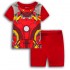 Vêtements de maison à manches courtes Iron Man pour enfants, ensembles de pyjama Batman pour enfants d'âge moyen