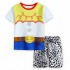 Vêtements de maison à manches courtes Captain America pour enfants, ensemble pyjama Iron Man Superman pour enfants d'âge moyen