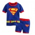 Vêtements de maison Batman à manches courtes pour enfants, ensemble pyjama Iron Man Superman pour enfants d'âge moyen