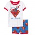 Vêtements de maison Batman à manches courtes pour enfants, ensemble pyjama Iron Man Superman pour enfants d'âge moyen