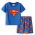 Vêtements de maison Batman à manches courtes pour enfants, ensemble pyjama Iron Man Superman pour enfants d'âge moyen