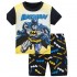 Vêtements de maison Batman à manches courtes pour enfants, ensemble pyjama Iron Man Superman pour enfants d'âge moyen