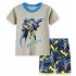 Pyjama Batman à manches courtes, vêtements de maison pour enfants d'âge moyen, ensemble pyjama Iron Man Superman