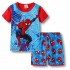 Vêtements de maison Spider-Man à manches courtes pour enfants, ensemble pyjama Marvel pour enfants d'âge moyen