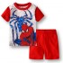 Vêtements de maison Spider-Man à manches courtes pour enfants, ensemble pyjama Marvel pour enfants d'âge moyen